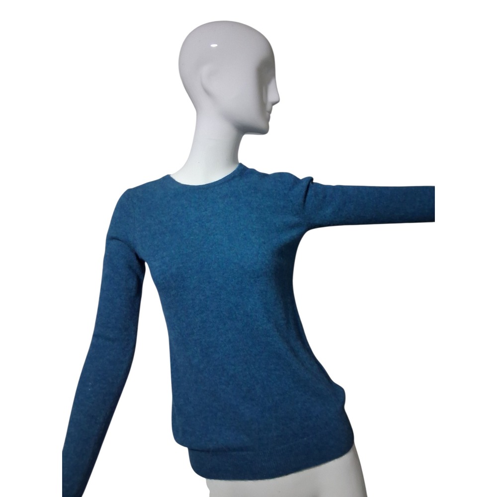 Blue Crew Neck Women's Sweater
